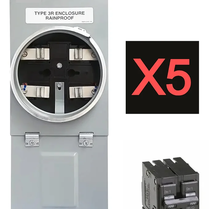 Combo (CNFL) Armado Base 5 Medidores con Supresores