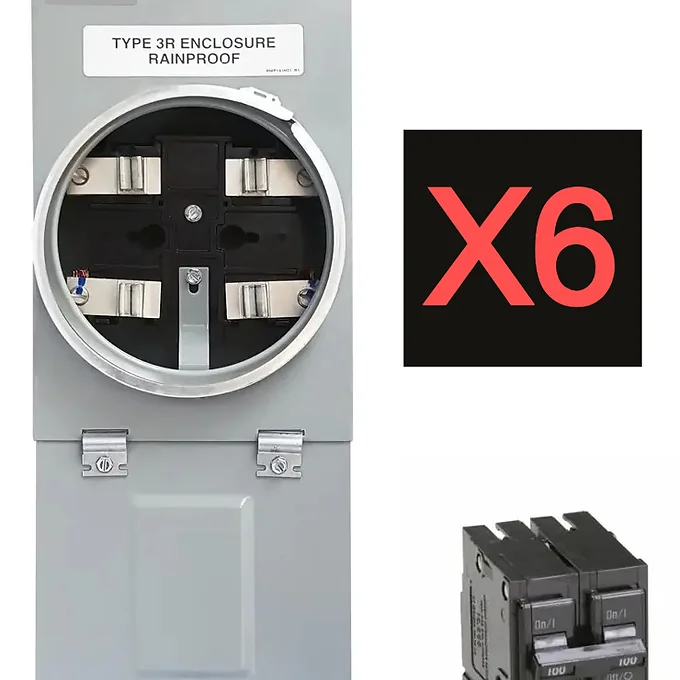 Combo Armado Bases 6 Medidores