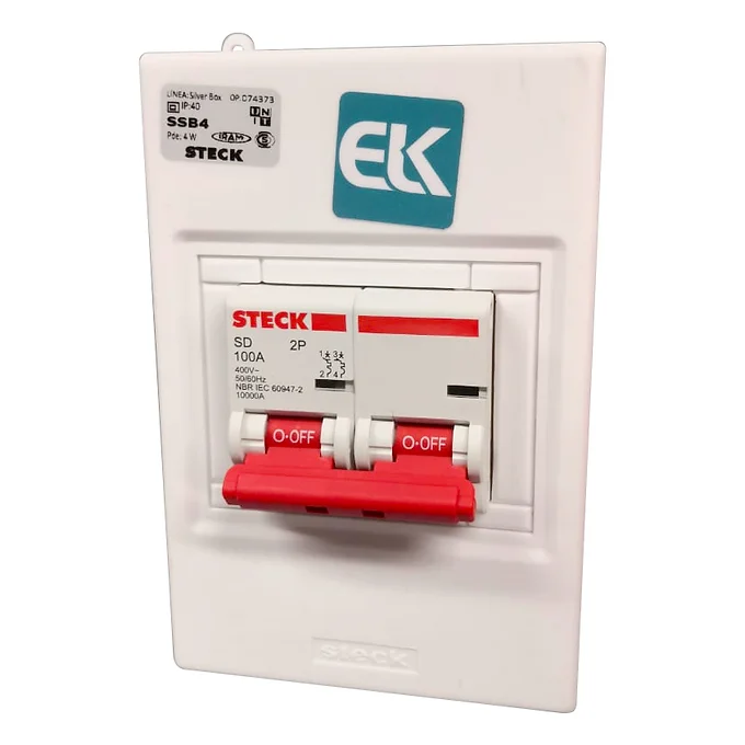 Steck 100A 2P Breaker Interior