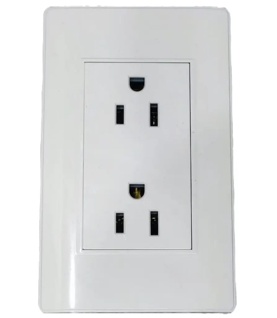 Tomacorriente Blanco ELECTRO MUNDO