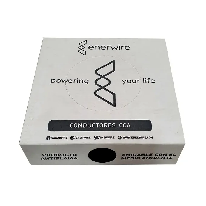 Cable #12 CCA (caja) ENERWIRE (Rojo)