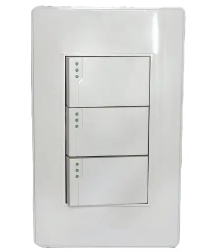 Apagador Triple Blanco ELECTRO MUNDO