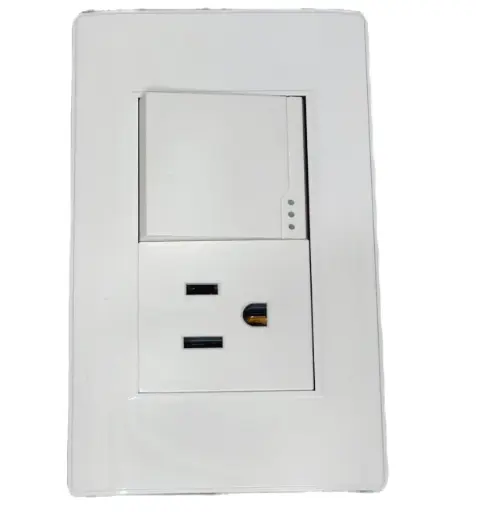 Tomacorriente y Apagador Blanco ELECTRO MUNDO