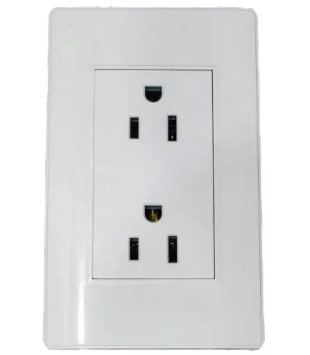 Tomacorriente Blanco ELECTRO MUNDO