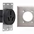 Toma 50A Empotrar con Placa EAGLE